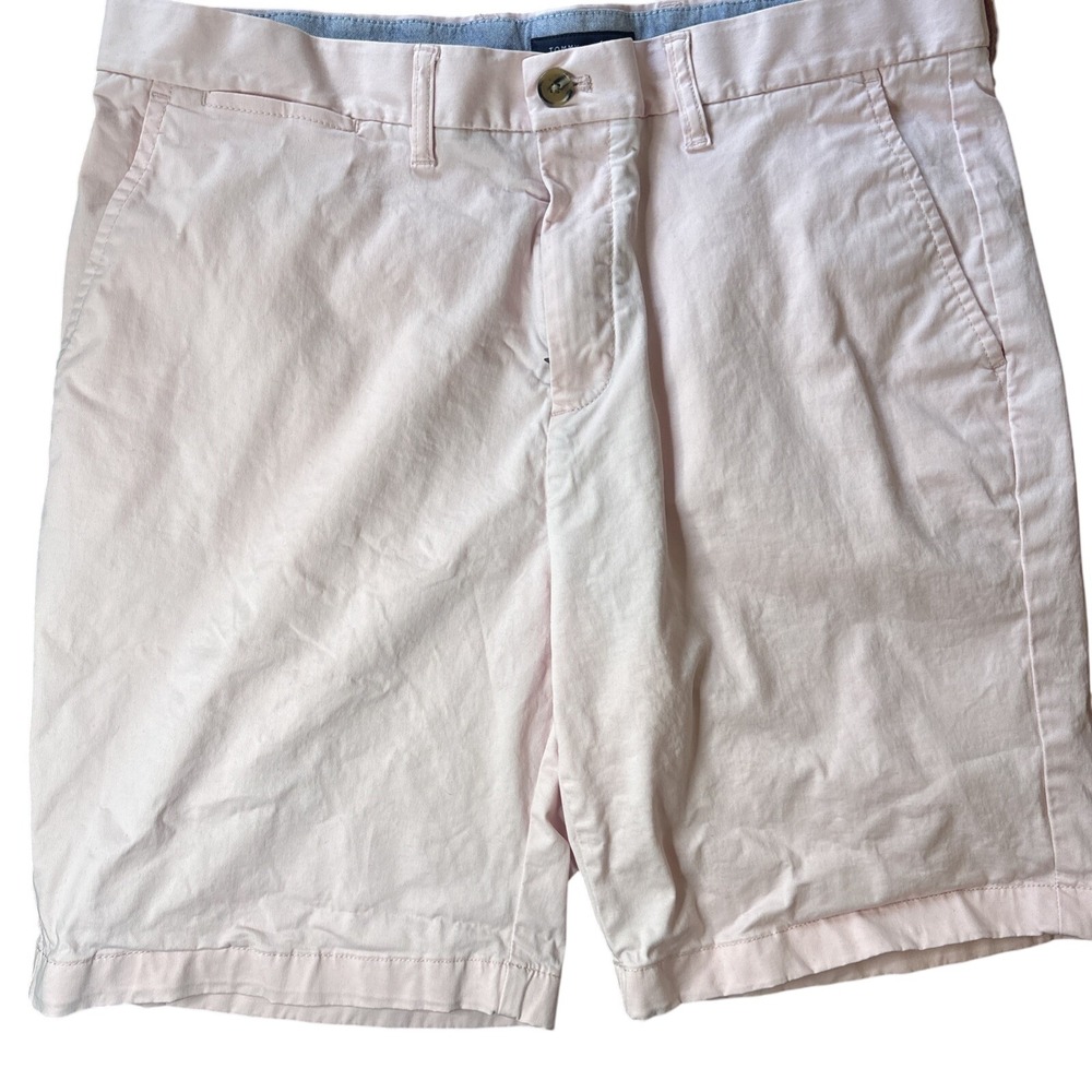 Tommy Hilfiger Mens Pink Chino Shorts Size 36 Pastel‎ Cotton Twill Preppy Casual